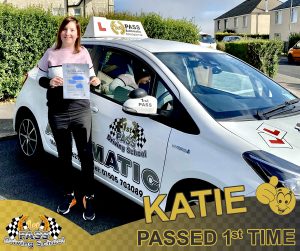 Katie Passed with 1st Pass Driving School Renfrewshire