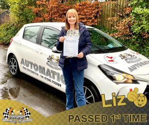 Liz Passed with 1st Pass Driving School Renfrewshire