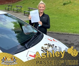 Ashley Passed with 1st Pass Driving School Renfrewshire