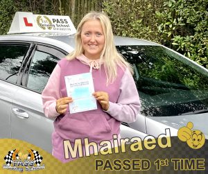 Mhairaed Passed with 1st Pass Driving School Renfrewshire