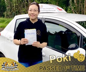 Poki Passed with 1st Pass Driving School Renfrewshire